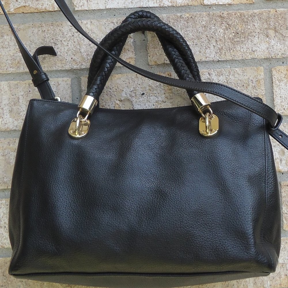 COLE HAAN black genuine leather crossbody bag. - Picture 2 of 16